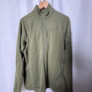 Fjall Raven Jacket Mens Extra Large Green Full Zip Abisko Lite Fleece Gorpcore